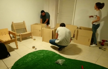 Teste e pr�-montagem das pe�as