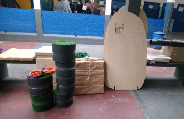 Entrega das pe�as no dia da montagem