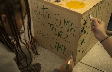 Como voc� faria para sua escola ser mais feliz?